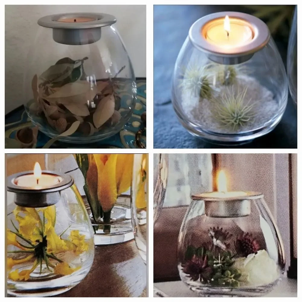 🩵Partylite Clearly Creative Customizable Tealight Candle Holder